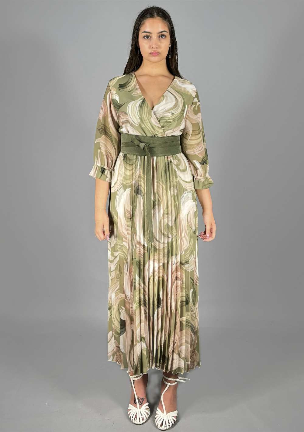 Abito Incrocio con Plissè