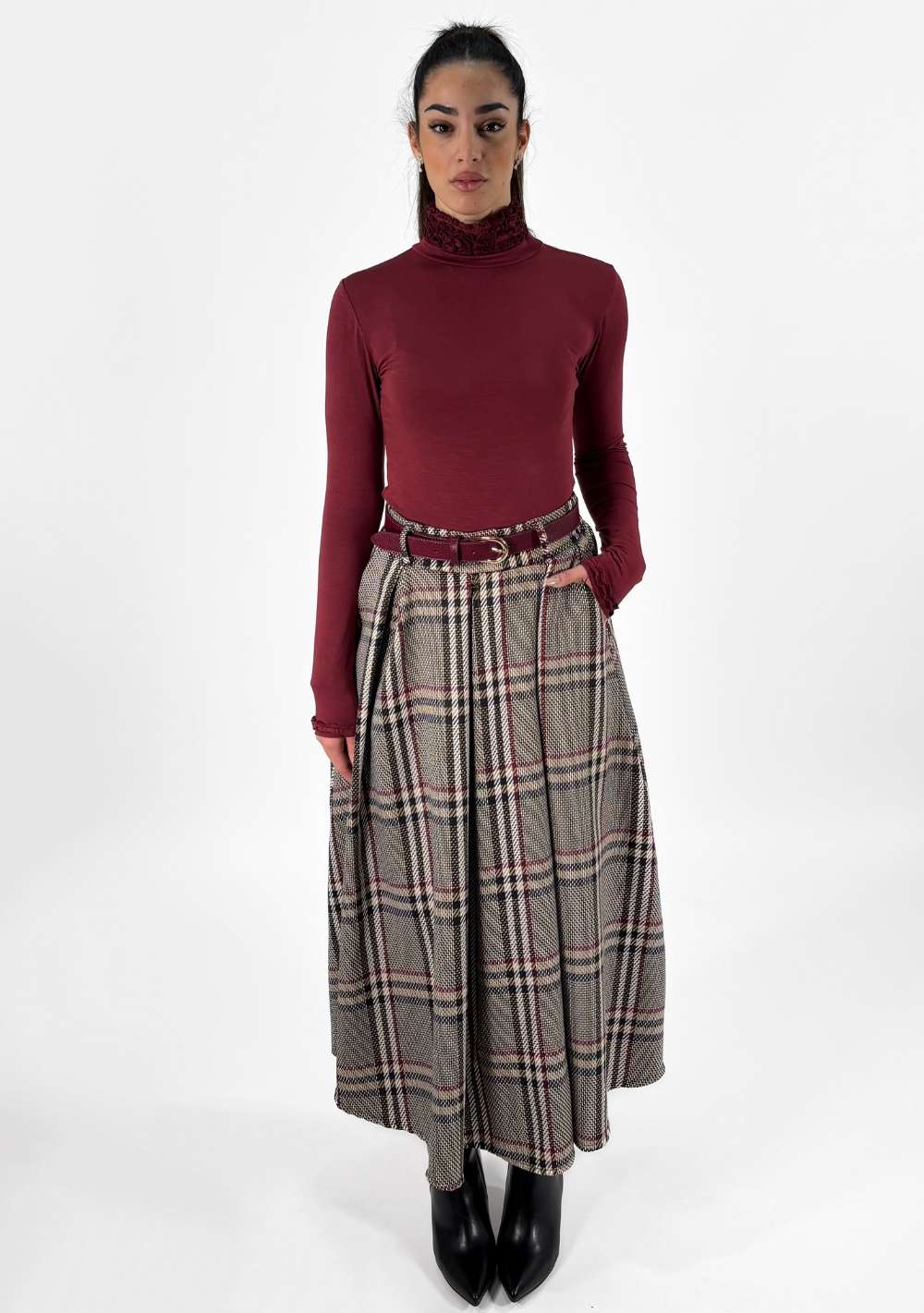 Gonna Lunga con Pinces Scozzese - Main Image