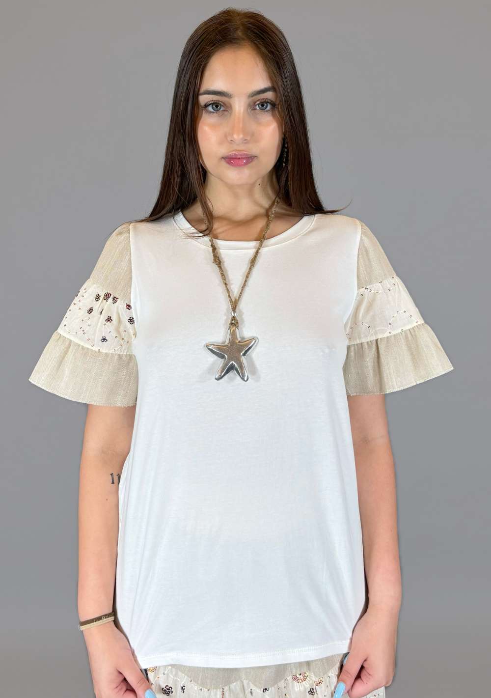 T-Shirt con Passamaneria