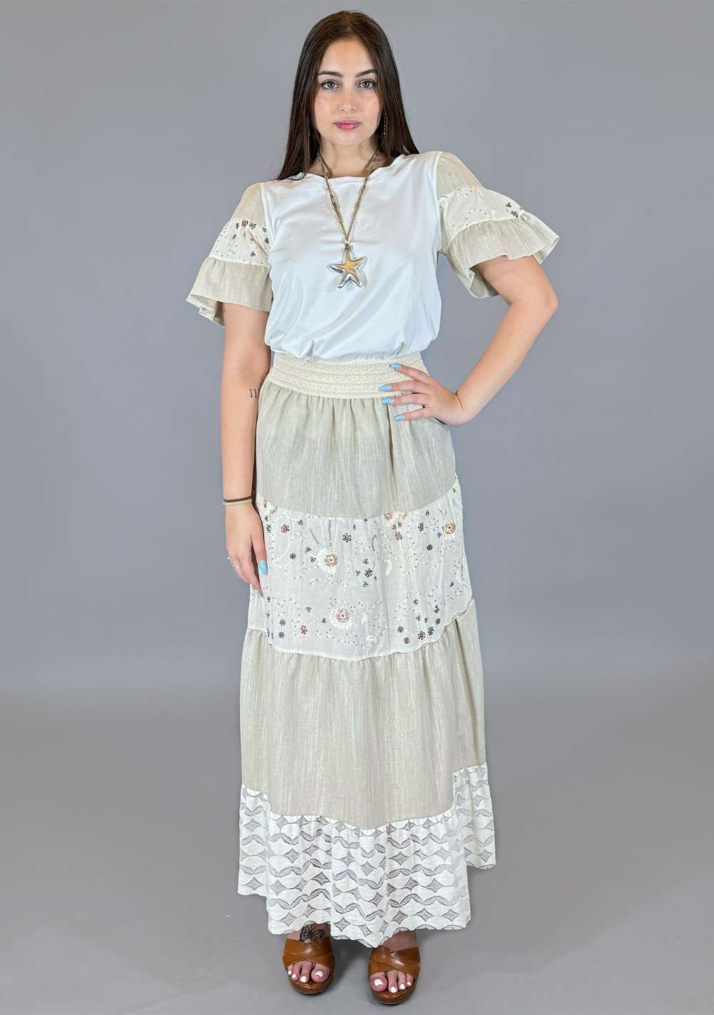 T-Shirt con Passamaneria