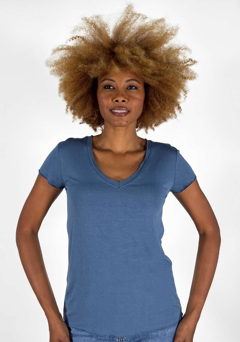 Maglia Scollo a V Lurex