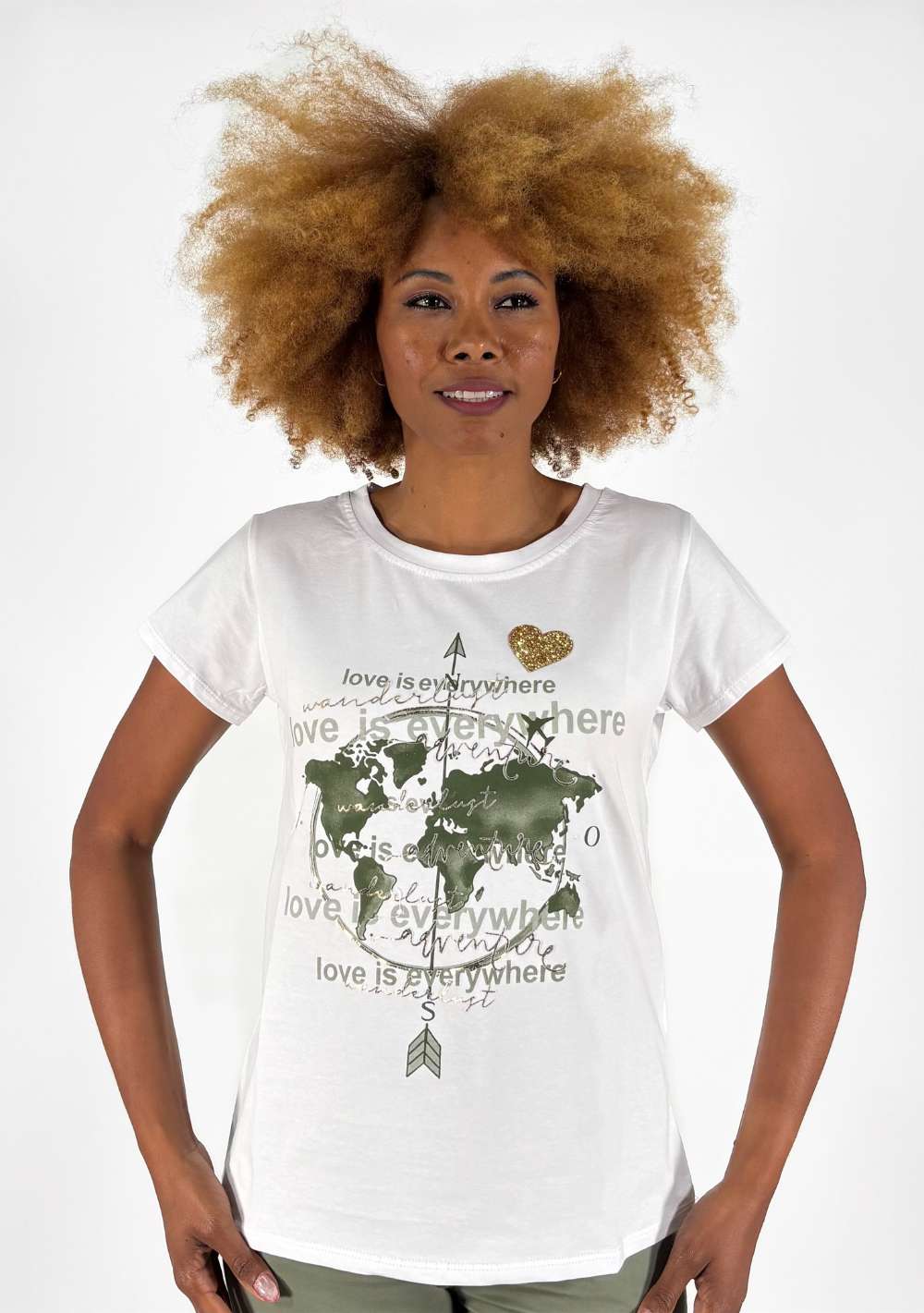 T-Shirt Slim "Mappamondo"