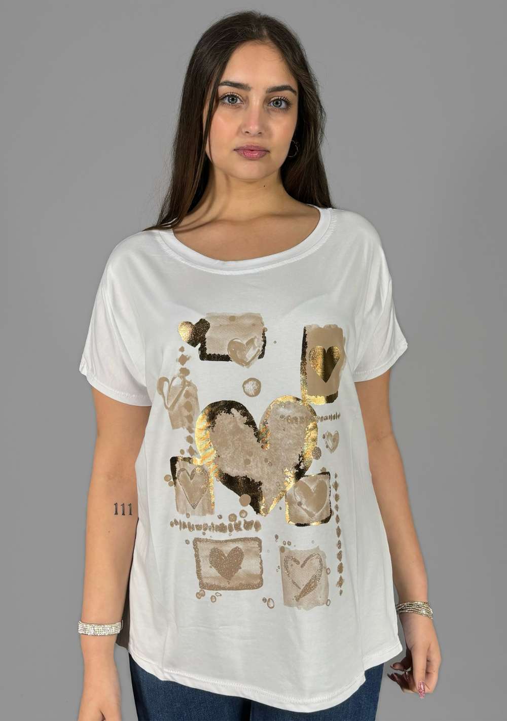 T-Shirt Oversize "Cuori"