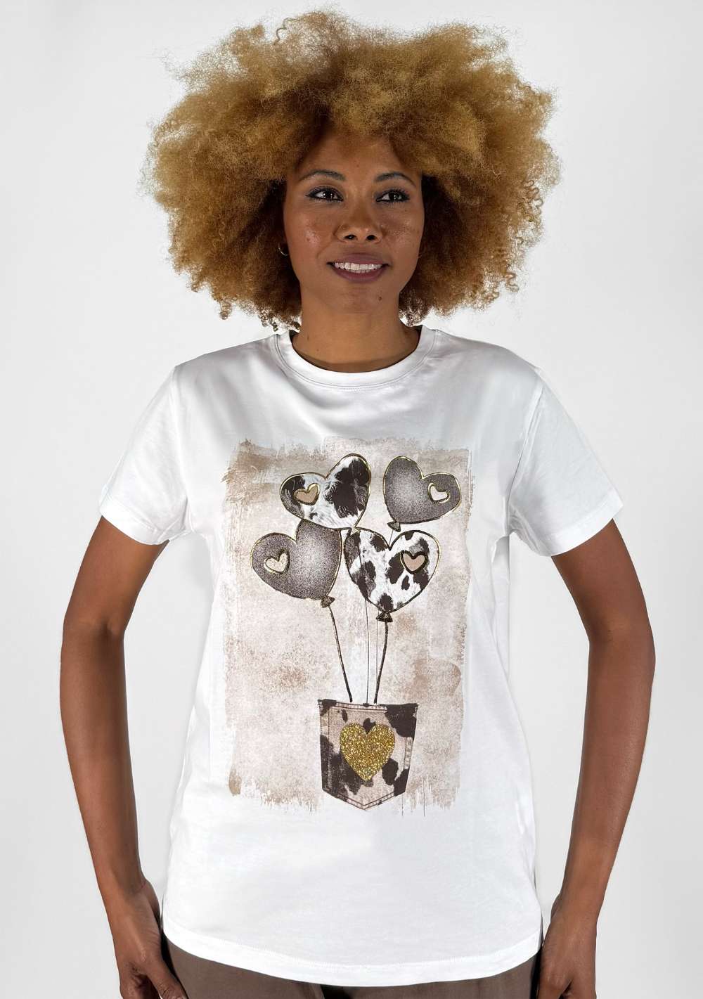 T-Shirt Regular "4 Cuori"
