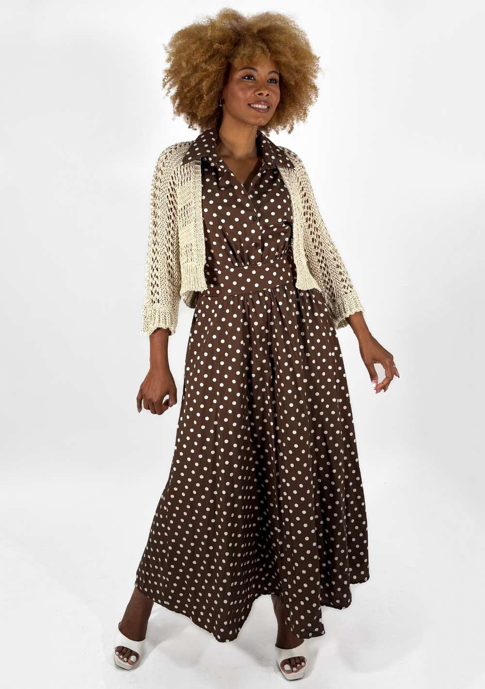 Abito Chemisier Pois