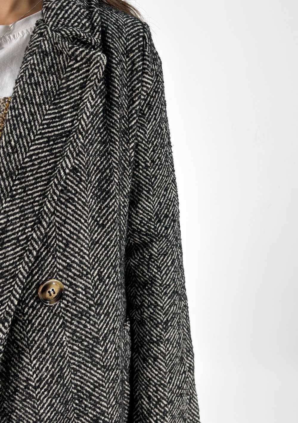 Cappotto Lungo Spigato