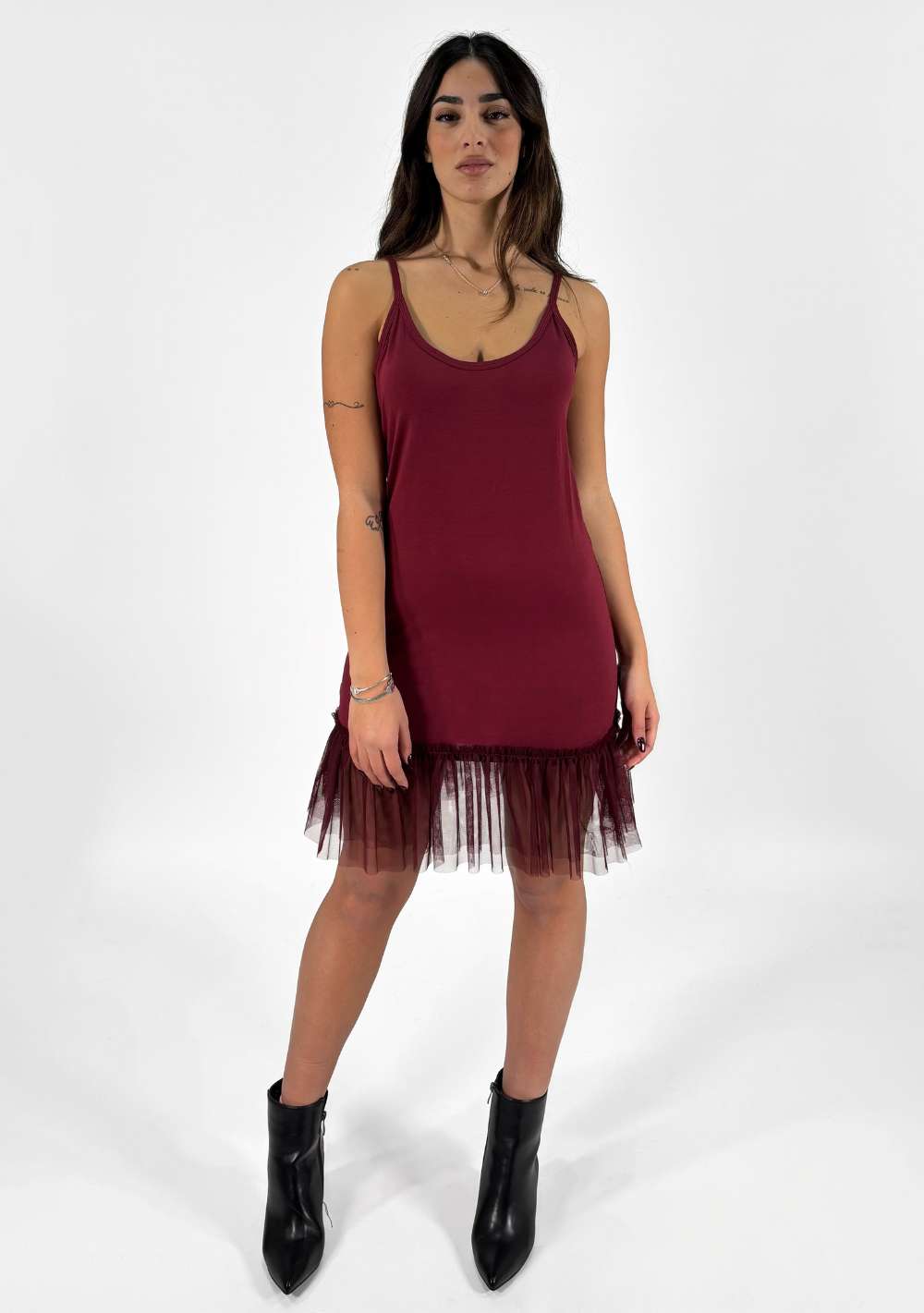 Canotta con Balza in Tulle