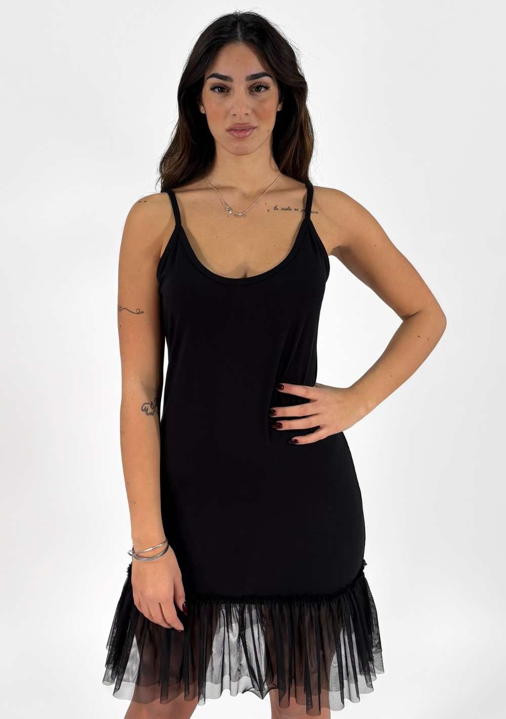 Canotta con Balza in Tulle