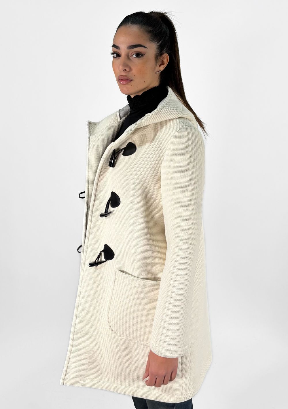 Cappotto Scuba con Alamari