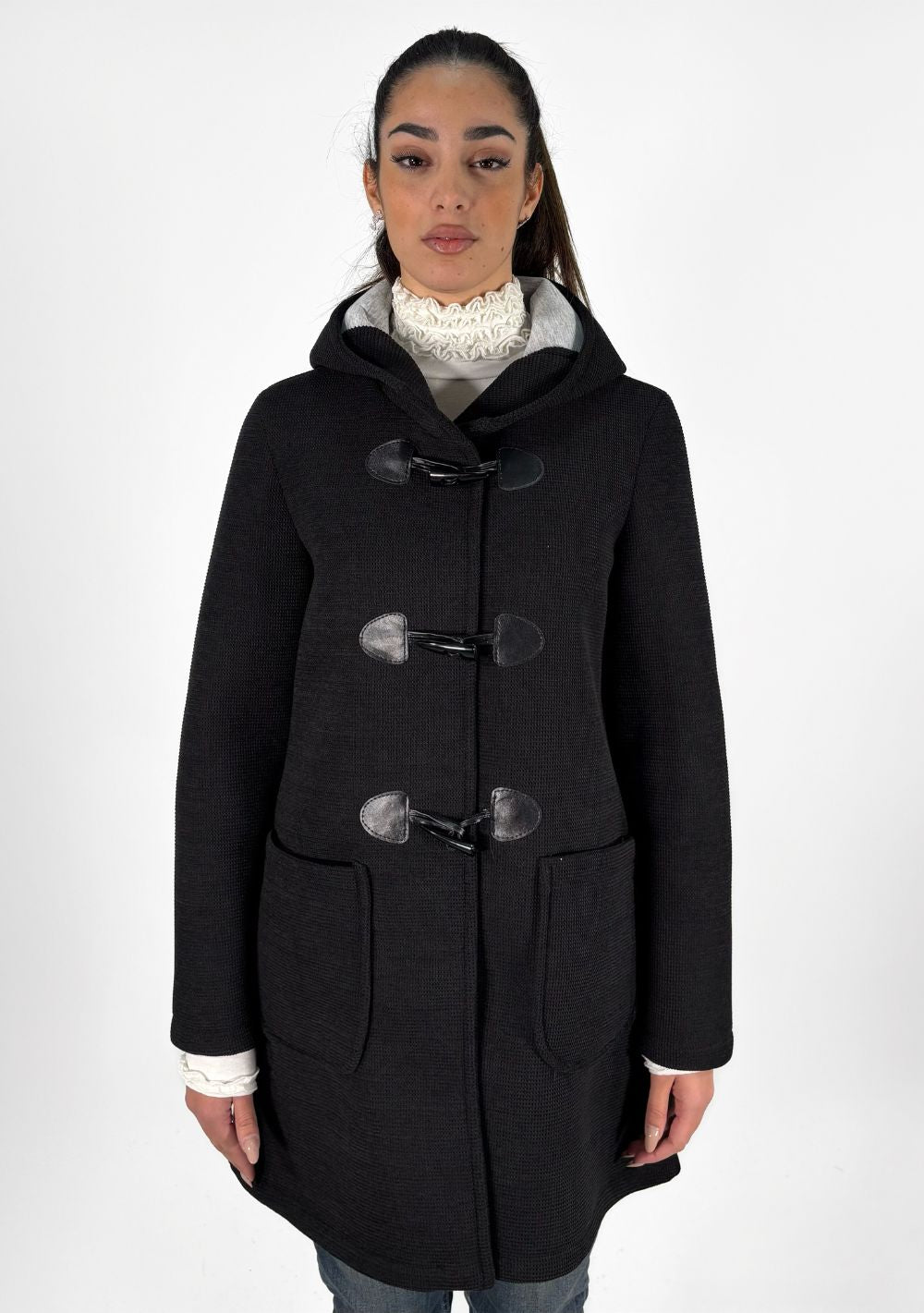 Cappotto Scuba con Alamari