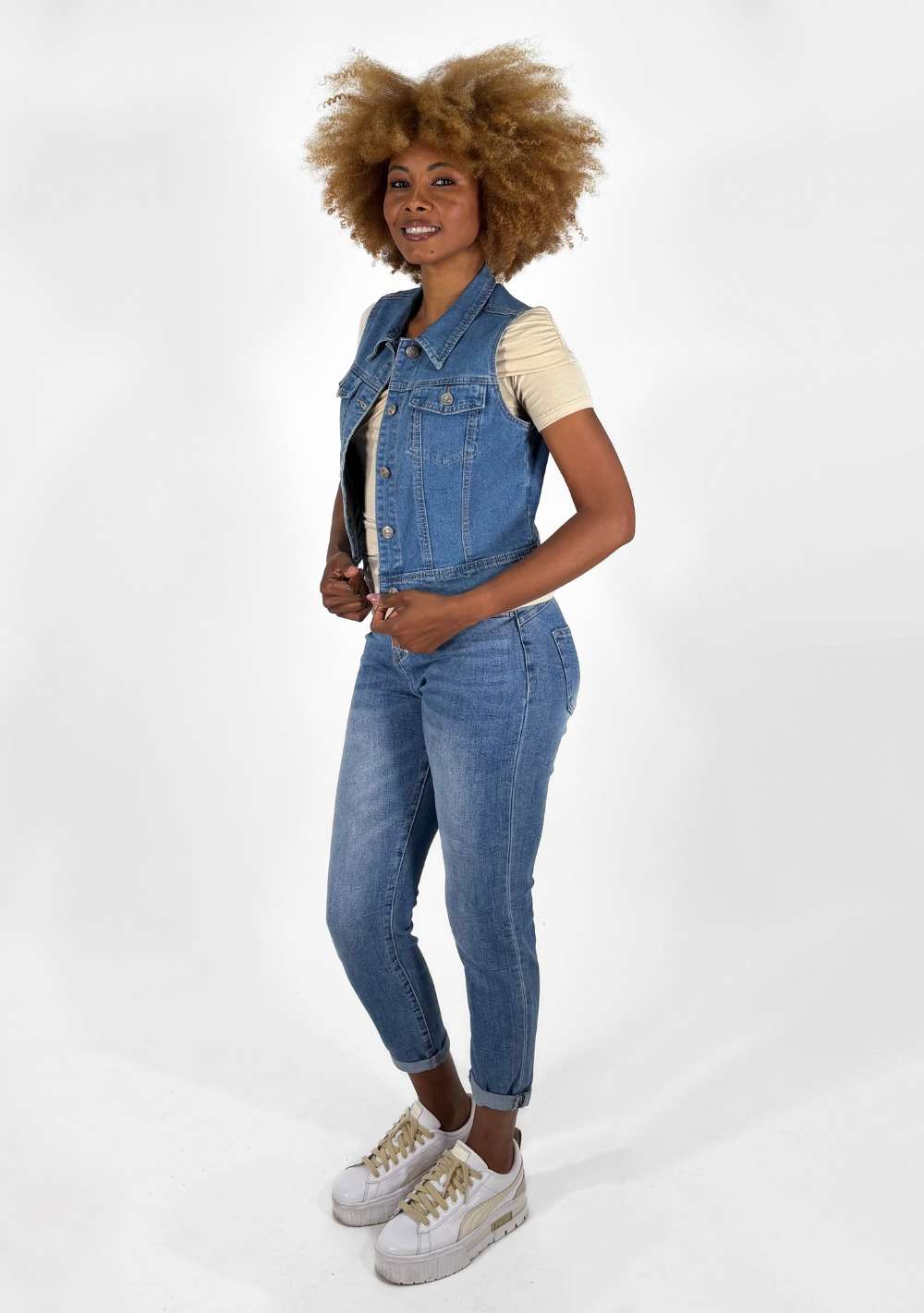 Gilet in Jeans Denim