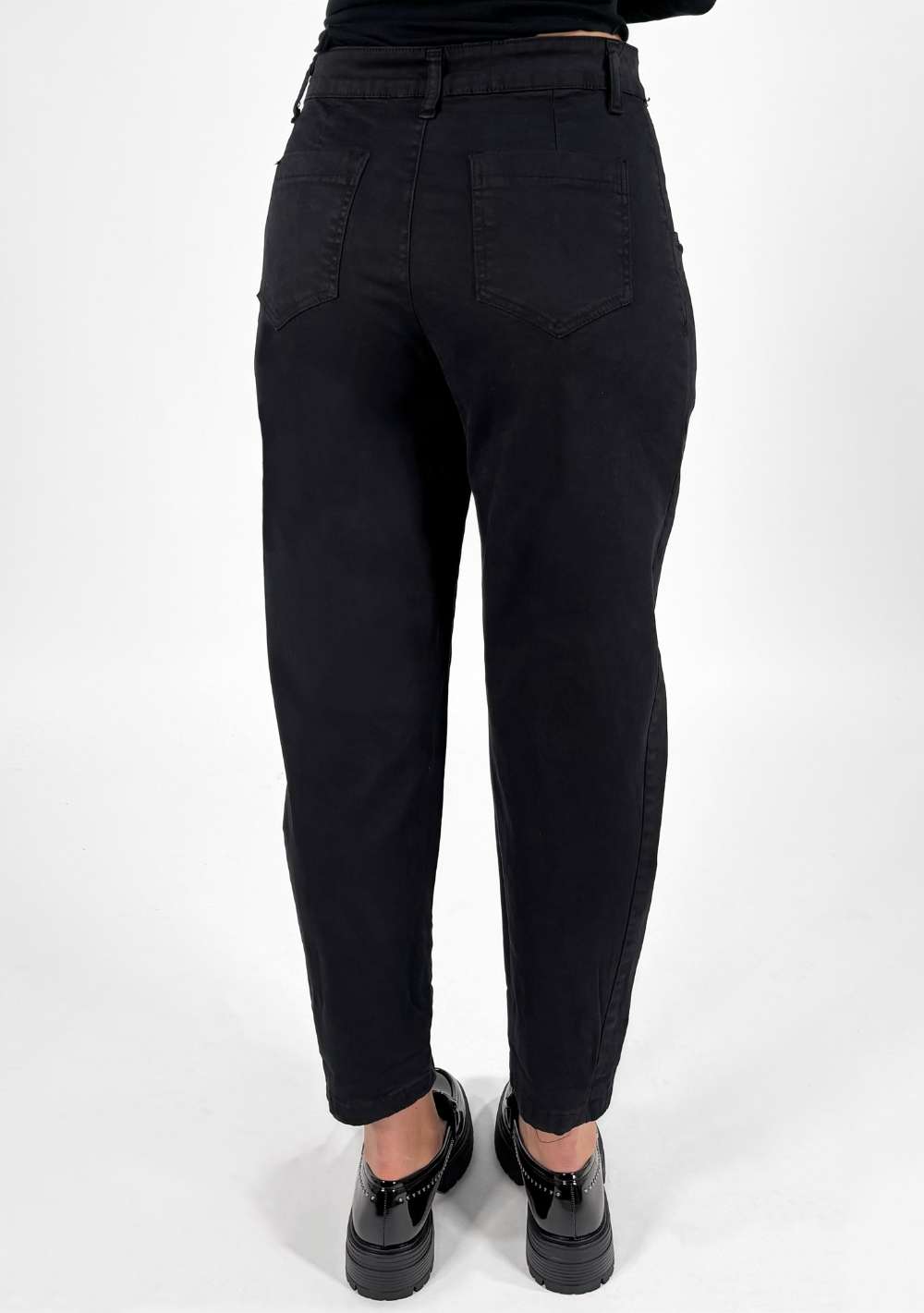 Pantaloni Pinces con Cucitura