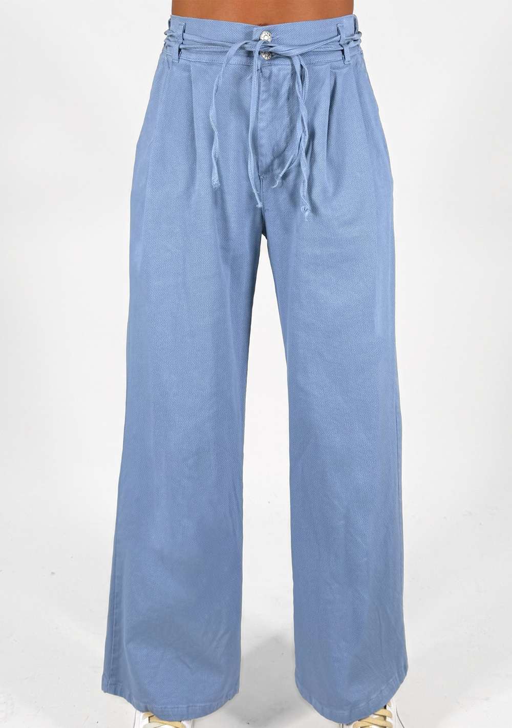 Pantaloni Palazzo con Pinces