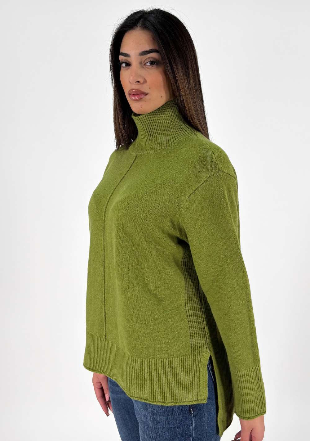Maglia Mezzo Collo Stondata