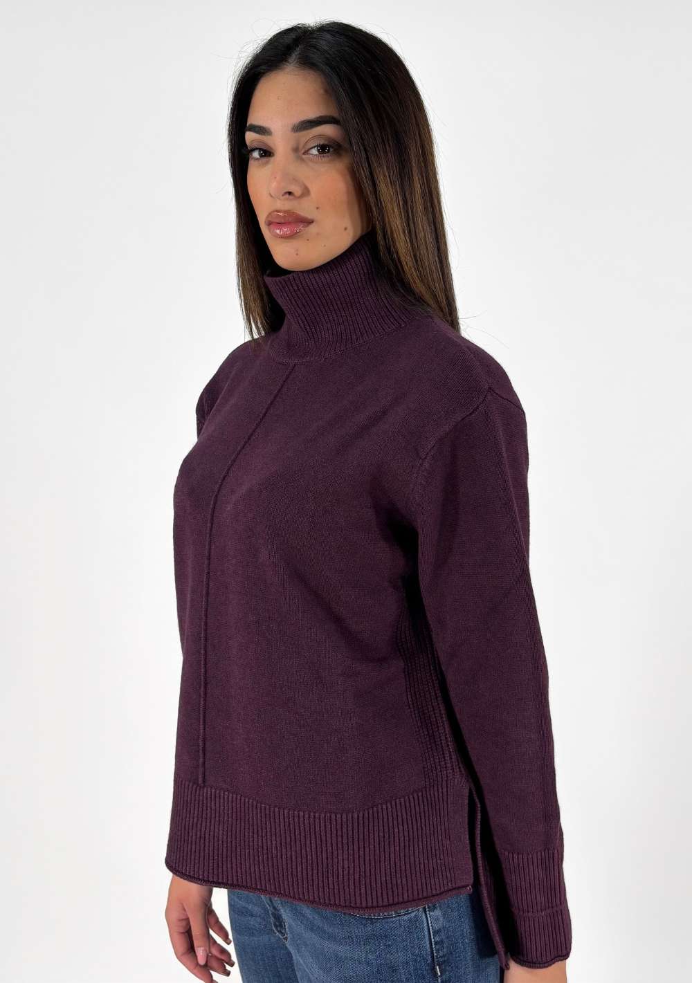 Maglia Mezzo Collo Stondata