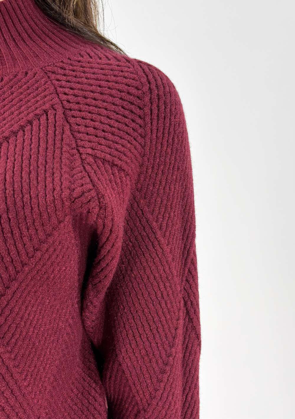 Maglia Effetto Intrecciato