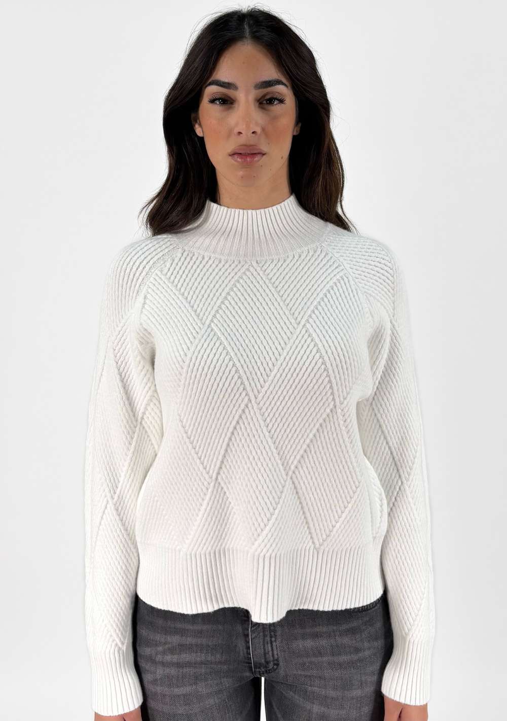 Maglia Effetto Intrecciato