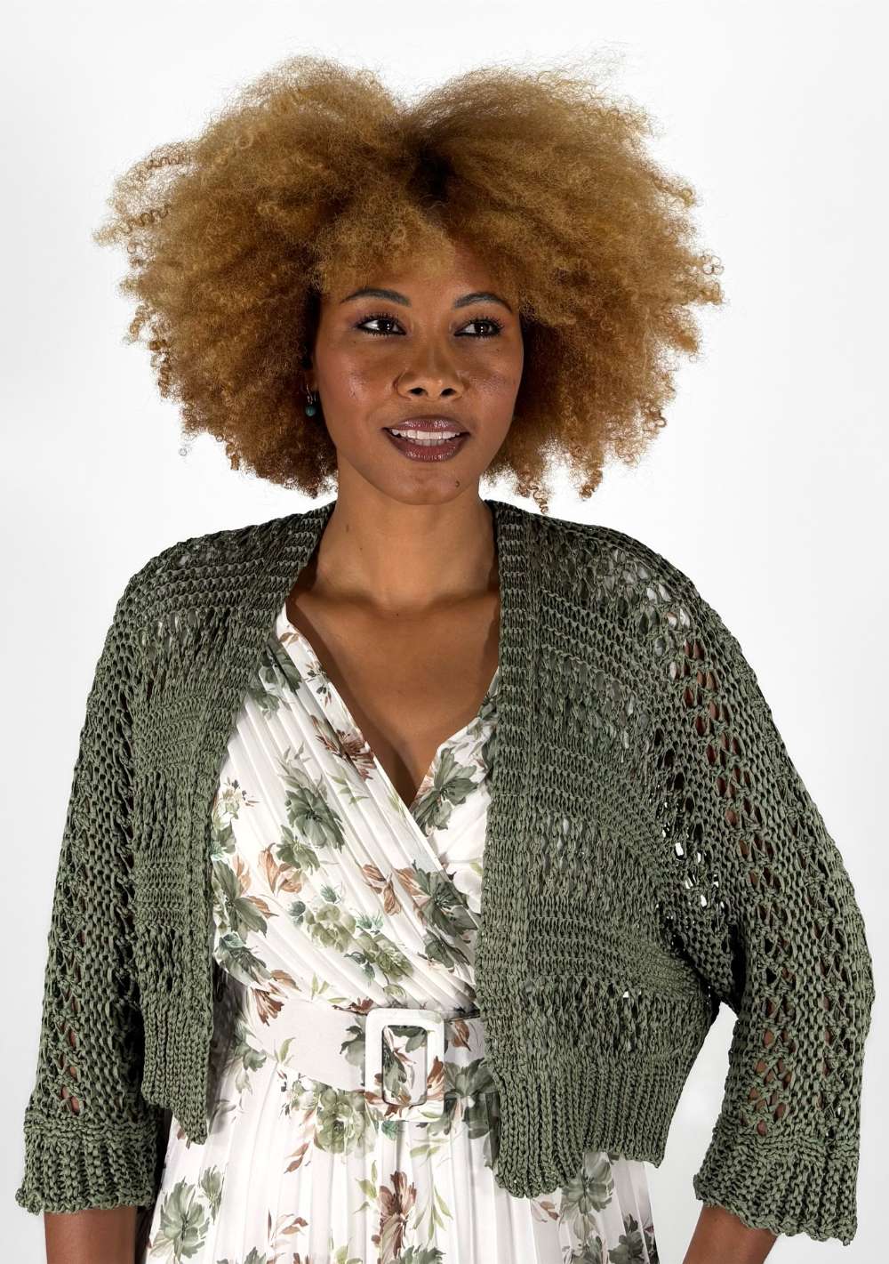 Cardigan Corto Traforato