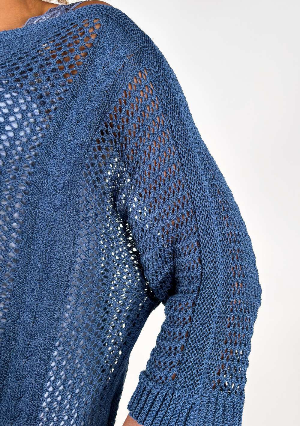 Maglia Traforata con Trecce