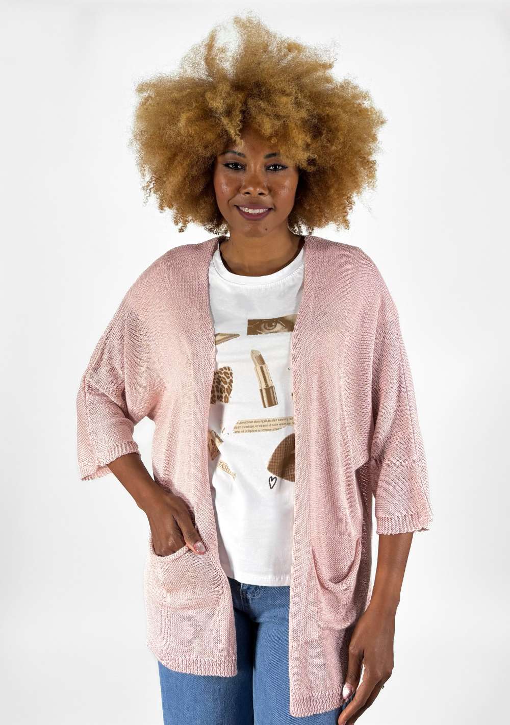Cardigan con Tasche