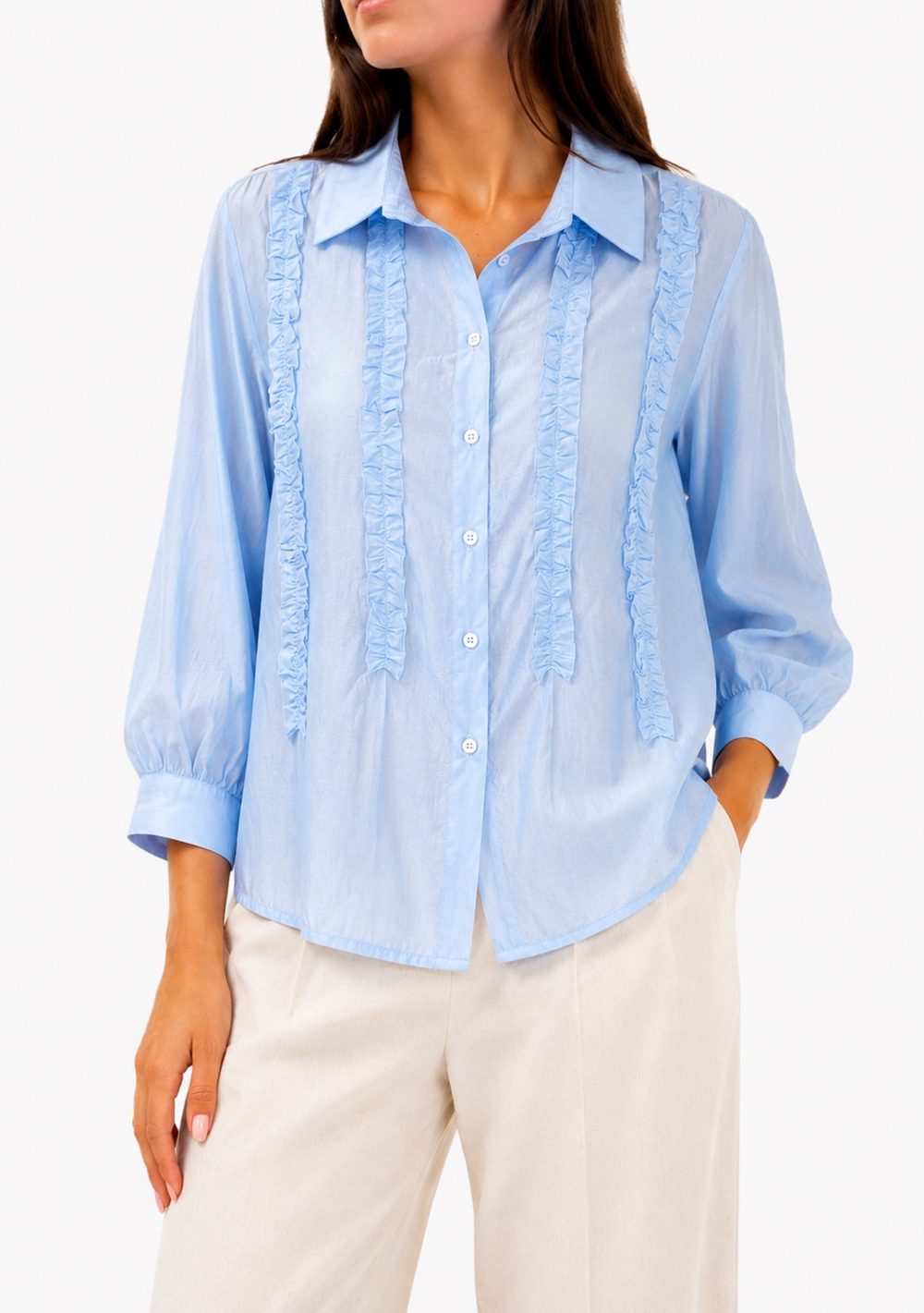 Camicia con Rouches