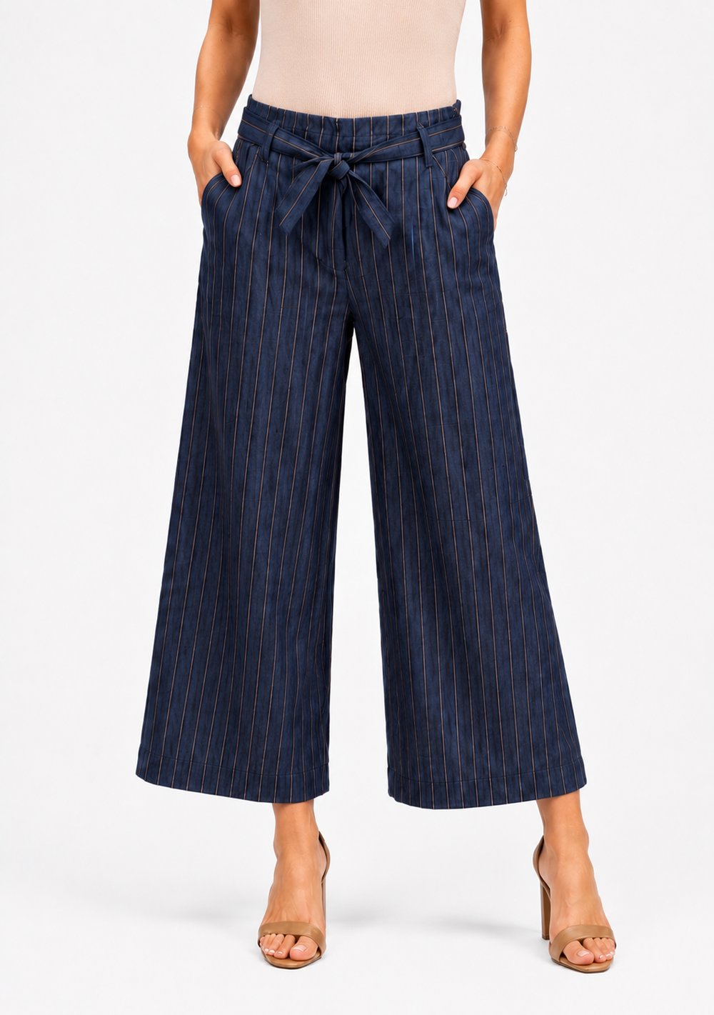 Pantaloni Gessati Chambray