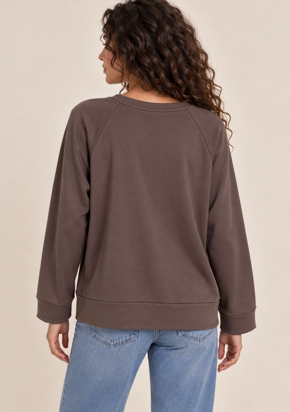 Maglia in Felpa da donna in colore moro, vista alternativa 3