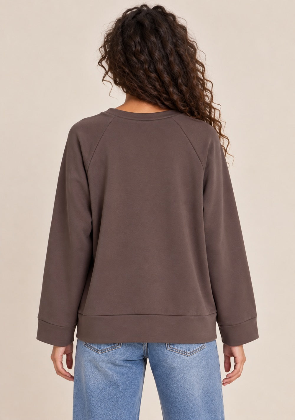 Maglia in Felpa da donna in colore moro, vista alternativa 4