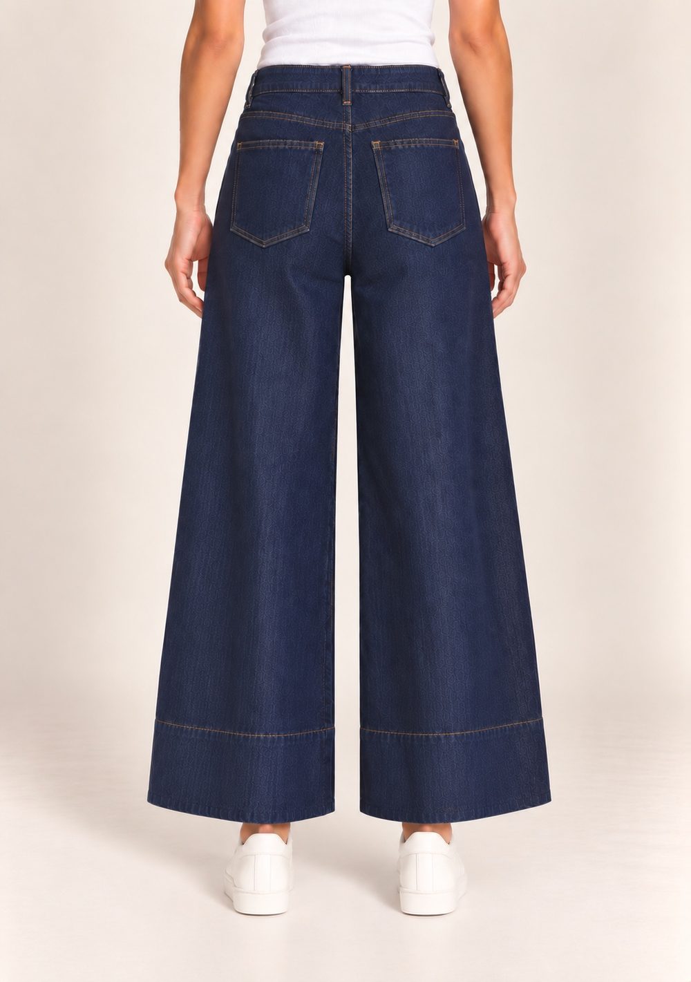 Jeans Gaucho 5 Tasche da donna in colore blu, vista alternativa 2