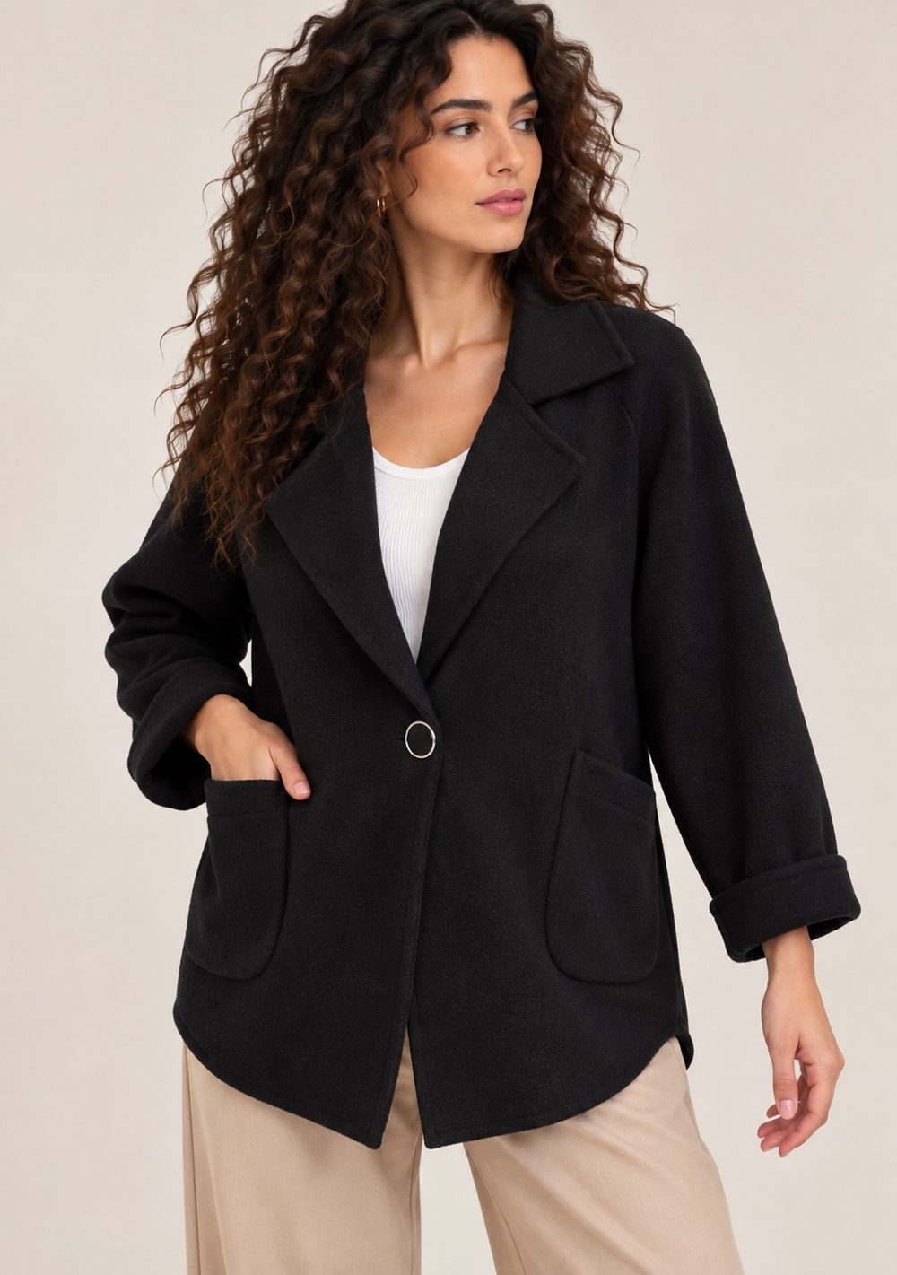 Cardigan Chiusura Ciappa da donna in colore nero