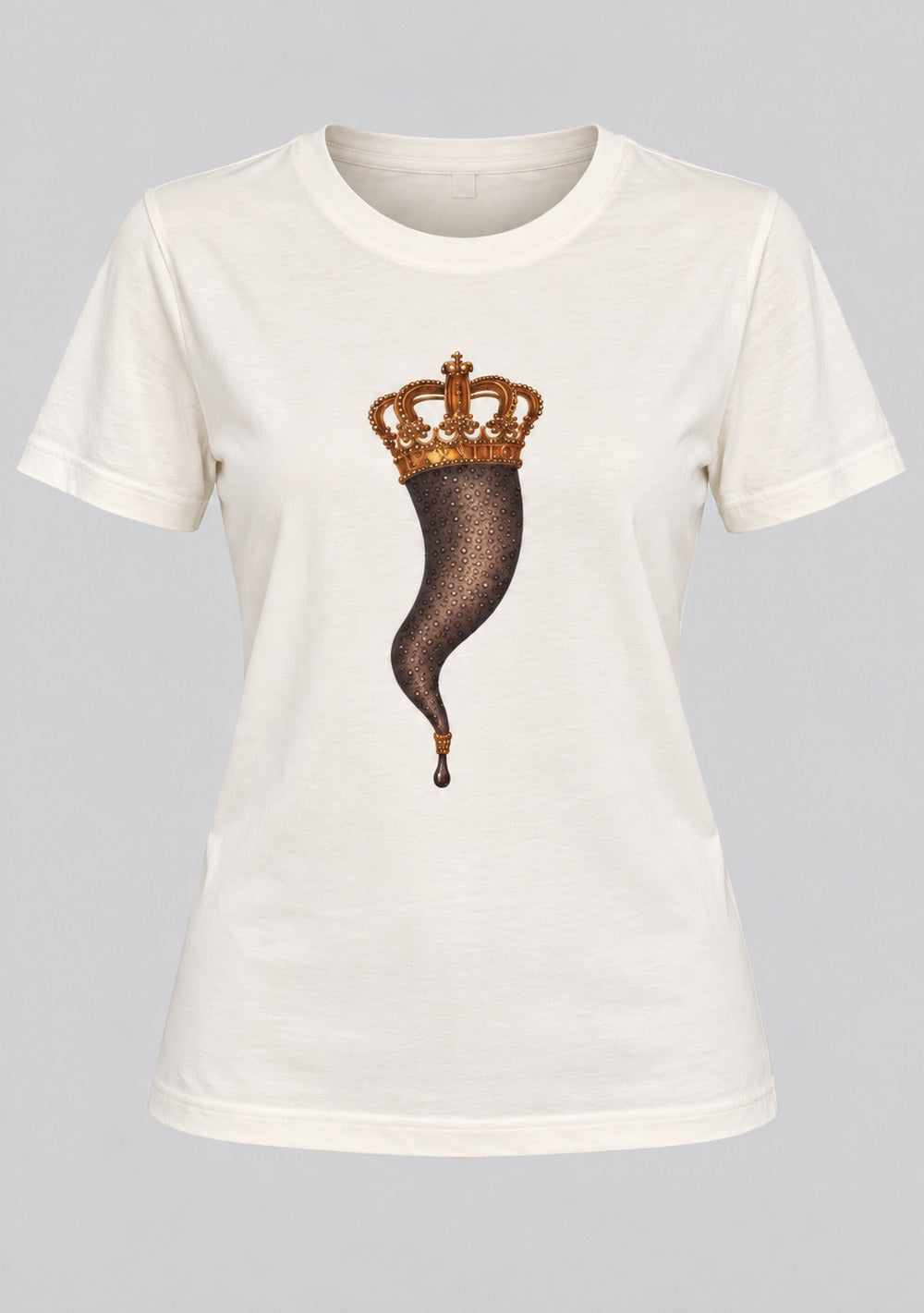 T-Shirt Regular "Corno Baratto" da donna in colore moro, vista alternativa 2