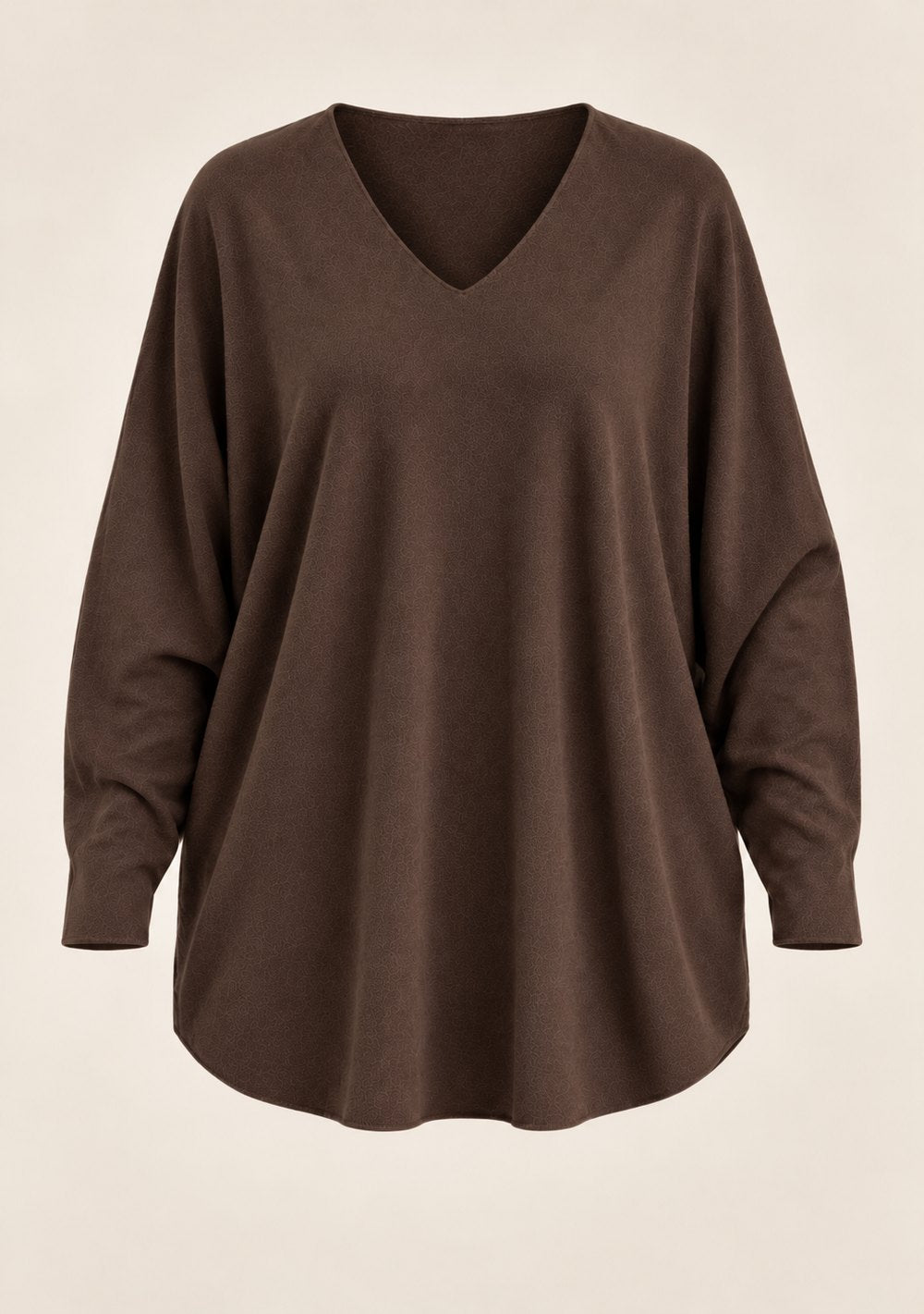 Maglia Scollo a V con Spacchi da donna in colore moro, vista alternativa 3
