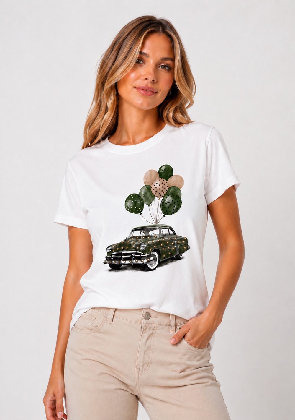 T-Shirt Slim "Auto Borchie"