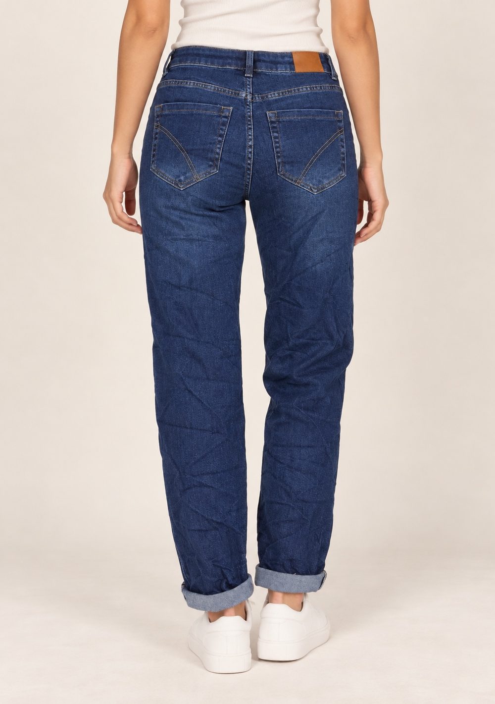 Jeans Denim Bottoni Gioiello da donna in colore blu, vista alternativa 2