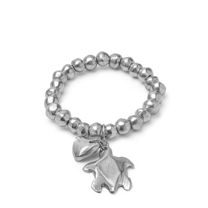 BRACELET ELASTIQUE BOULE ANNEXE TORTUE