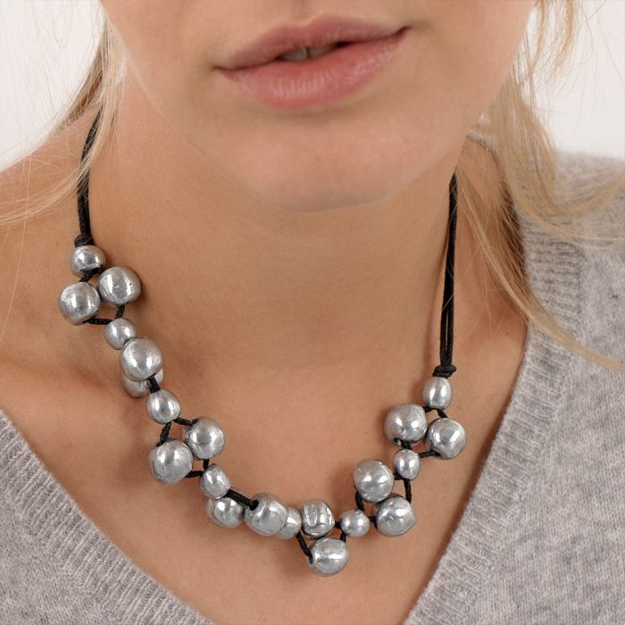 COLLIER COURT MINI BOULES A DECALÉ