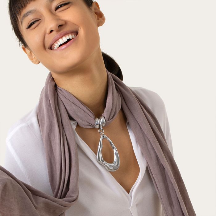 ECHARPE GOUTTE IRREGULIER - BEIGE