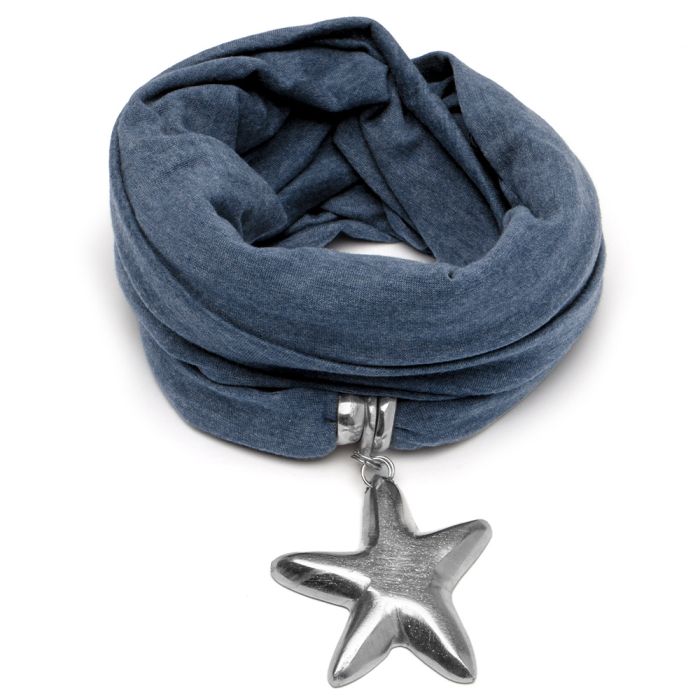ECHARPE ETOILE MARINE - BLU