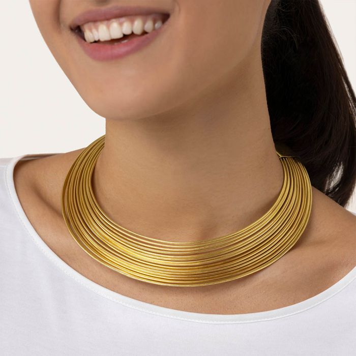 COLLANA RIGIDA MULTI FILI
