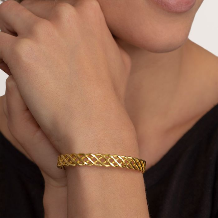 BANGLE APERTO RAFIA