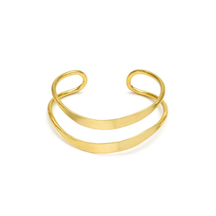 BRACCIALE FASCIA 2 LINEE ONDULATE