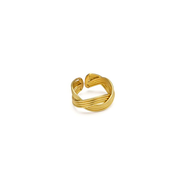 ANELLO FASCIA MULTILINEE ONDULATE