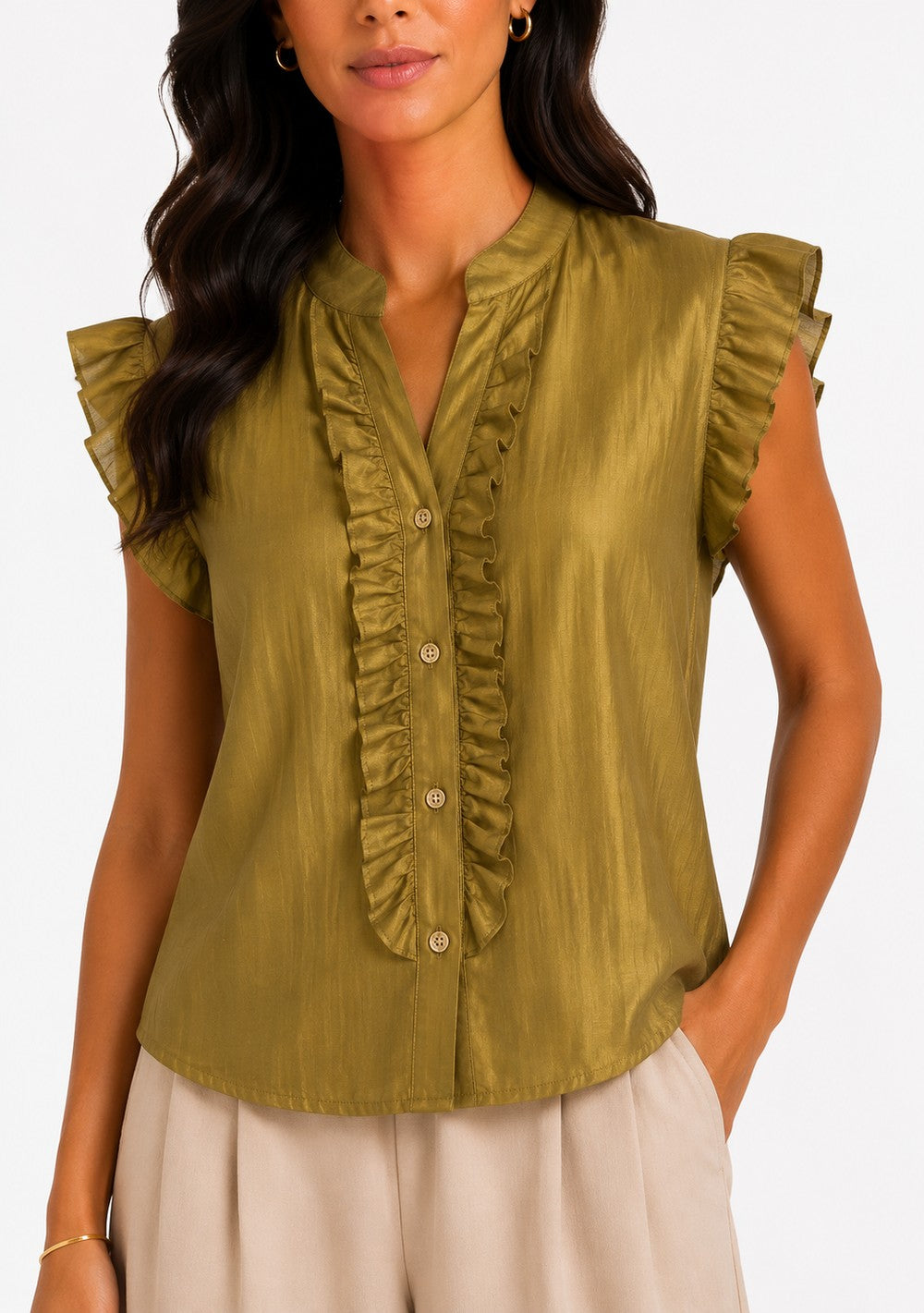 Camicia Smanicata Rouches
