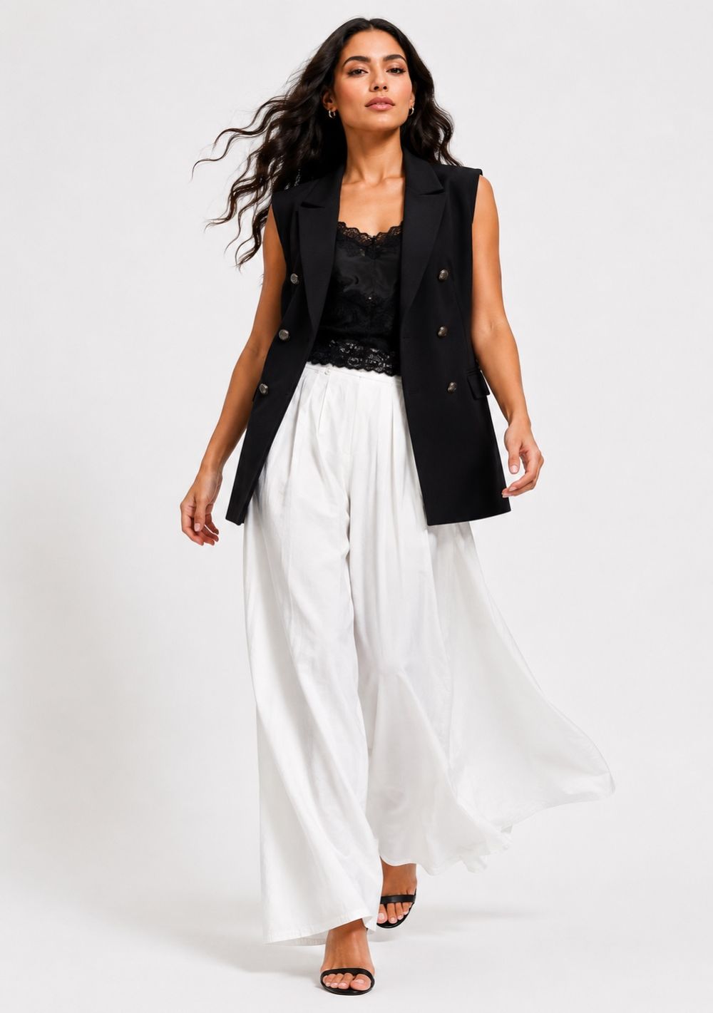 Gilet in Crepe