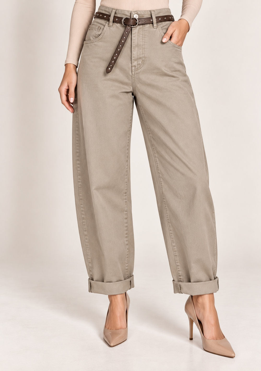 Pantaloni Mom Fit