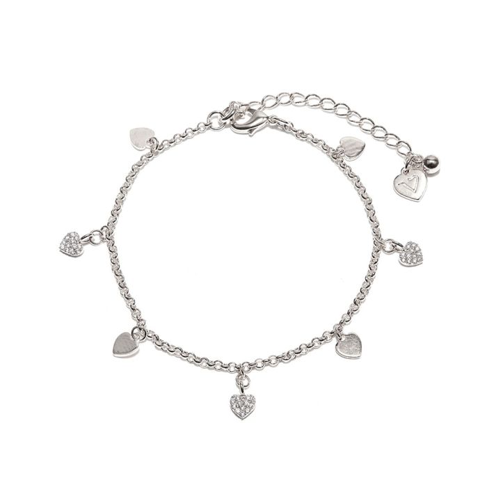 BRACCIALE MULTI CUORI PENDENTI