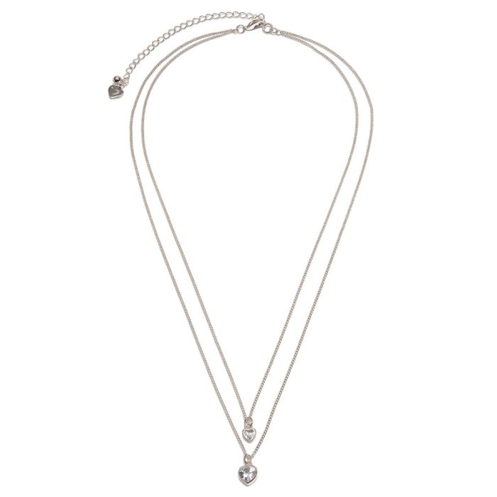COLLANA 2 CATENE PUNTI LUCE CUORE