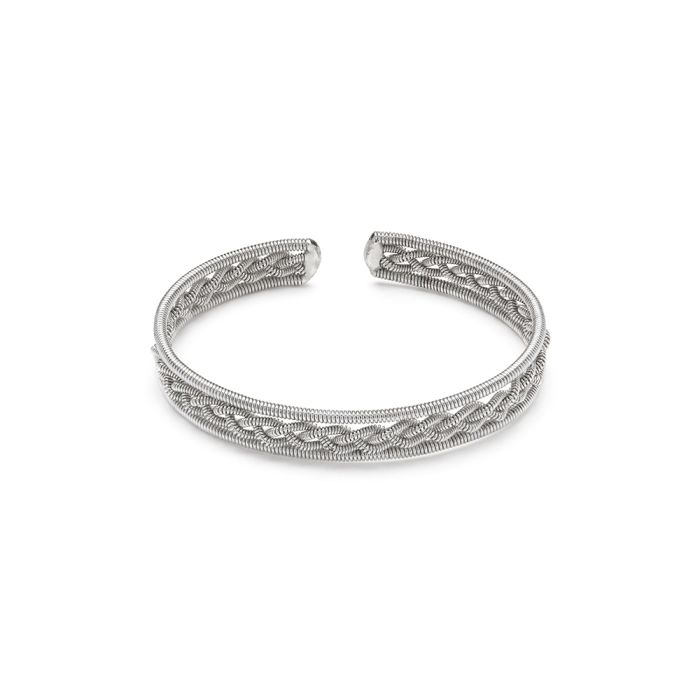 BANGLE APERTO TRECCIA MOLLA