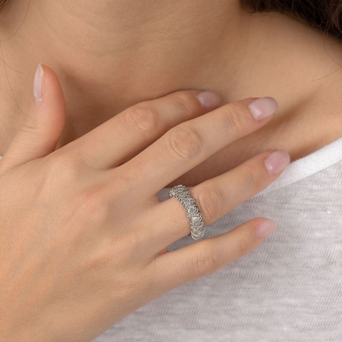 ANELLO FILO INTRECCIATO