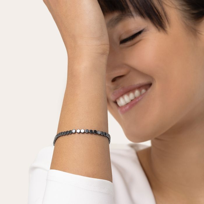 BRACCIALE ELASTICO SFERE PIATTE